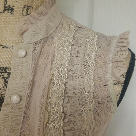 Free People Sheer Lace Top - Picture 5 of 8